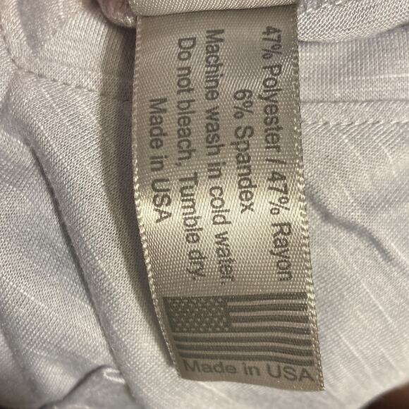 NWOT Go Couture Slub V-Neck Pocket T-Shirt Sz L in Light Gray - Picture 7 of 8